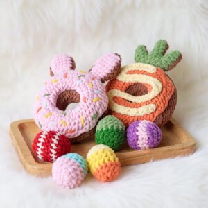 Easter Sweet Treats Amigurumi Crochet Patterns Bundle - Adorable DIY Easter Decor & Play Food - Instant Download PDF