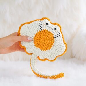 Egg Ray Amigurumi Crochet Pattern - Adorable DIY Stuffed Animal Toy - Instant Download PDF
