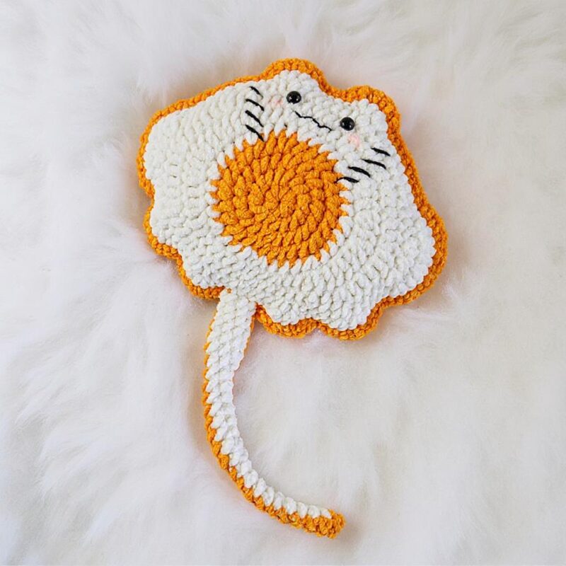 Egg Ray Amigurumi Crochet Pattern - Adorable DIY Stuffed Animal Toy - Instant Download PDF - Image 4