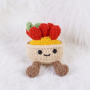 Egg Tart Amigurumi Crochet Pattern - Delicious DIY Play Food - Instant Download PDF