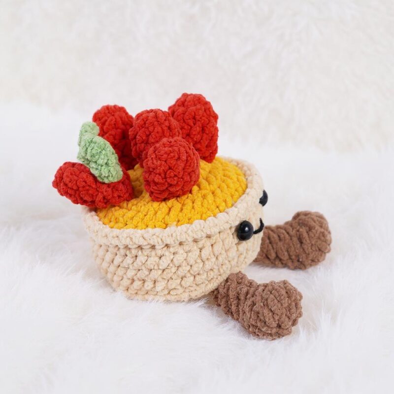Egg Tart Amigurumi Crochet Pattern - Delicious DIY Play Food - Instant Download PDF - Image 4