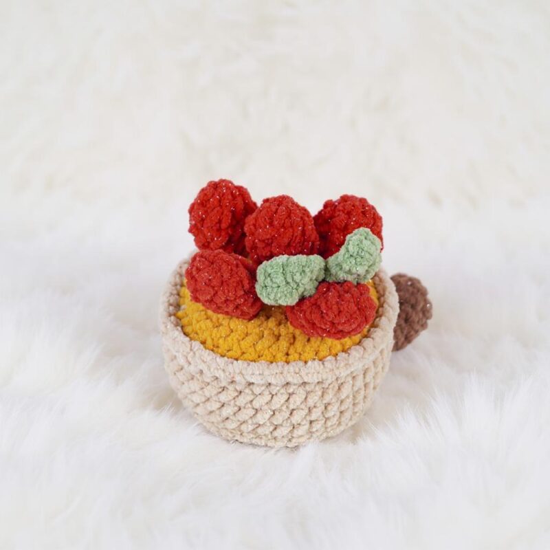 Egg Tart Amigurumi Crochet Pattern - Delicious DIY Play Food - Instant Download PDF - Image 5