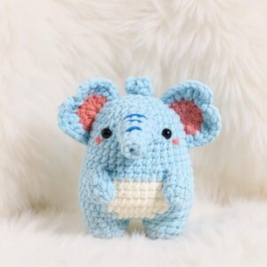Elephant Amigurumi Crochet Pattern - Adorable DIY Stuffed Animal Toy - Instant Download PDF