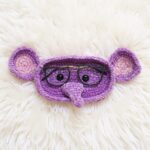 Elephant Amigurumi Crochet Pattern - Adorable DIY Eyeglasses Holder - Instant Download PDF