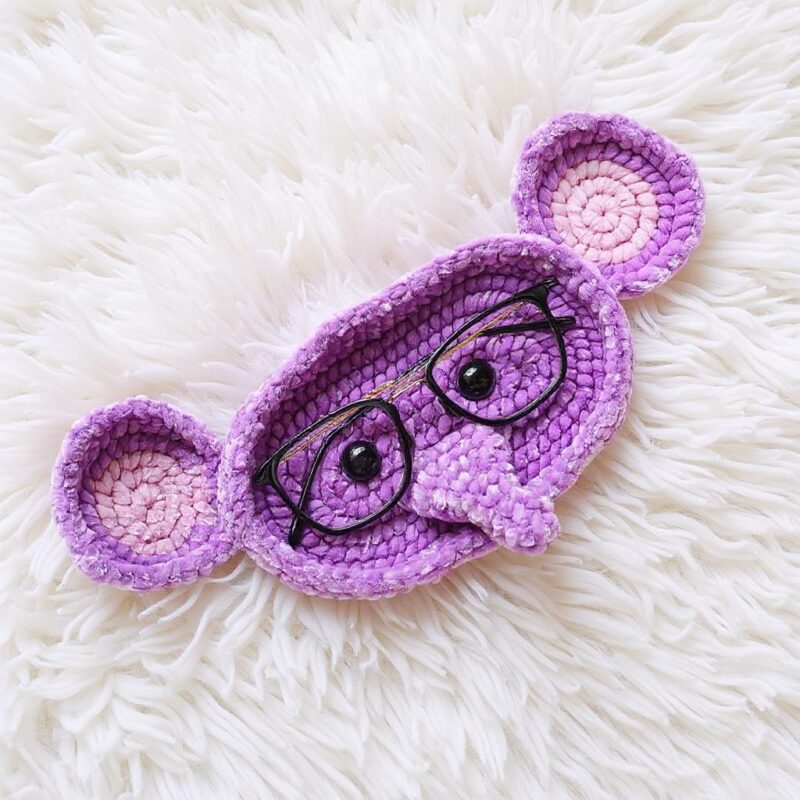 Elephant Amigurumi Crochet Pattern - Adorable DIY Eyeglasses Holder - Instant Download PDF - Image 2