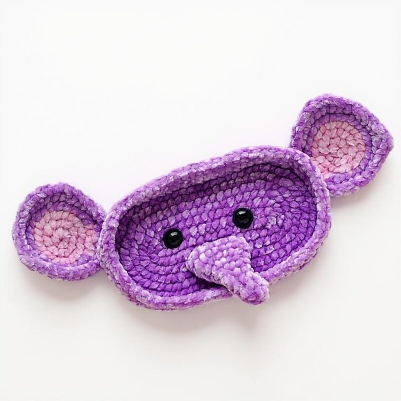 Elephant Amigurumi Crochet Pattern - Adorable DIY Eyeglasses Holder - Instant Download PDF - Image 3