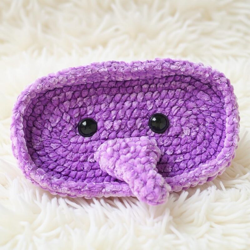 Elephant Amigurumi Crochet Pattern - Adorable DIY Eyeglasses Holder - Instant Download PDF - Image 4