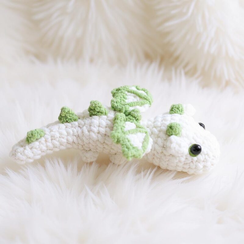 Emerald Frost Dragon Amigurumi Crochet Pattern - Mythical DIY Stuffed Animal Toy - Instant Download PDF - Image 2