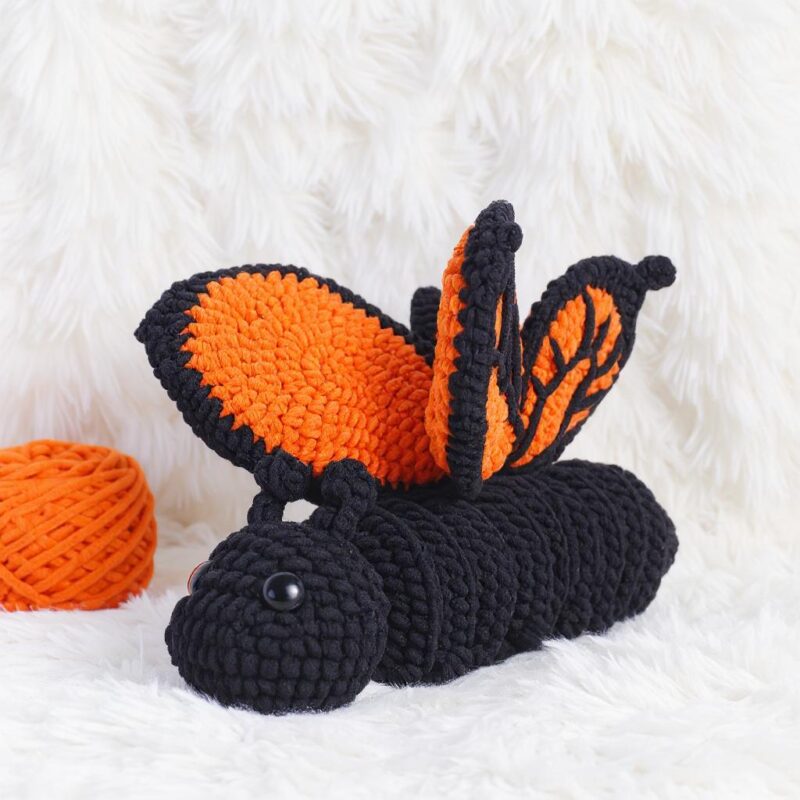 Emerging Butterfly Amigurumi Crochet Pattern - Whimsical DIY Stuffed Animal Toy - Instant Download PDF - Image 2