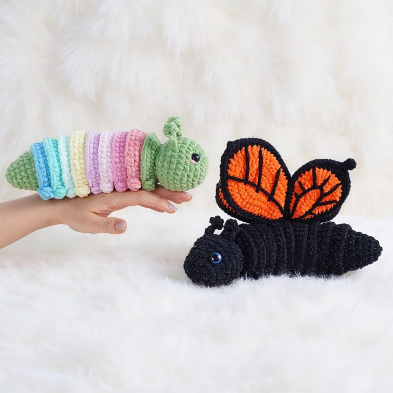 Emerging Butterfly Amigurumi Crochet Pattern - Whimsical DIY Stuffed Animal Toy - Instant Download PDF - Image 4