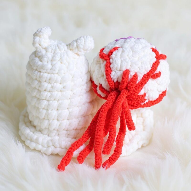 Eyeball Snail Amigurumi Crochet Pattern - Spooky Cute - DIY Stuffed Animal Toy - Instant Download PDF - Image 5