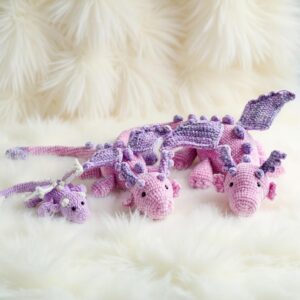 Fairy Dragon Amigurumi Crochet Pattern Bundle - Magical DIY Stuffed Animal Toys - Instant Download PDF
