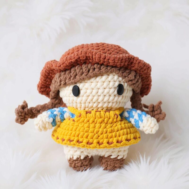 Farm Girl Doll Amigurumi Crochet Pattern - Charming DIY Stuffed Doll Toy - Instant Download PDF - Image 6