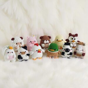 Farmyard Friends Amigurumi Crochet Pattern Bundle - Adorable DIY Stuffed Animal Toys - Instant Download PDF