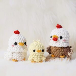 Duck Family Amigurumi Crochet Pattern - Adorable DIY Stuffed Animal Toys - Instant Download PDF