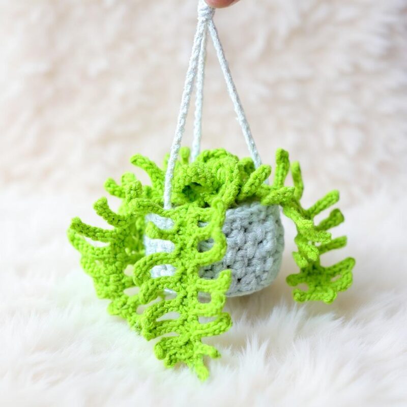 Fern Plant Basket Amigurumi Crochet Pattern - Charming DIY Plant Decor - Instant Download PDF - Image 3