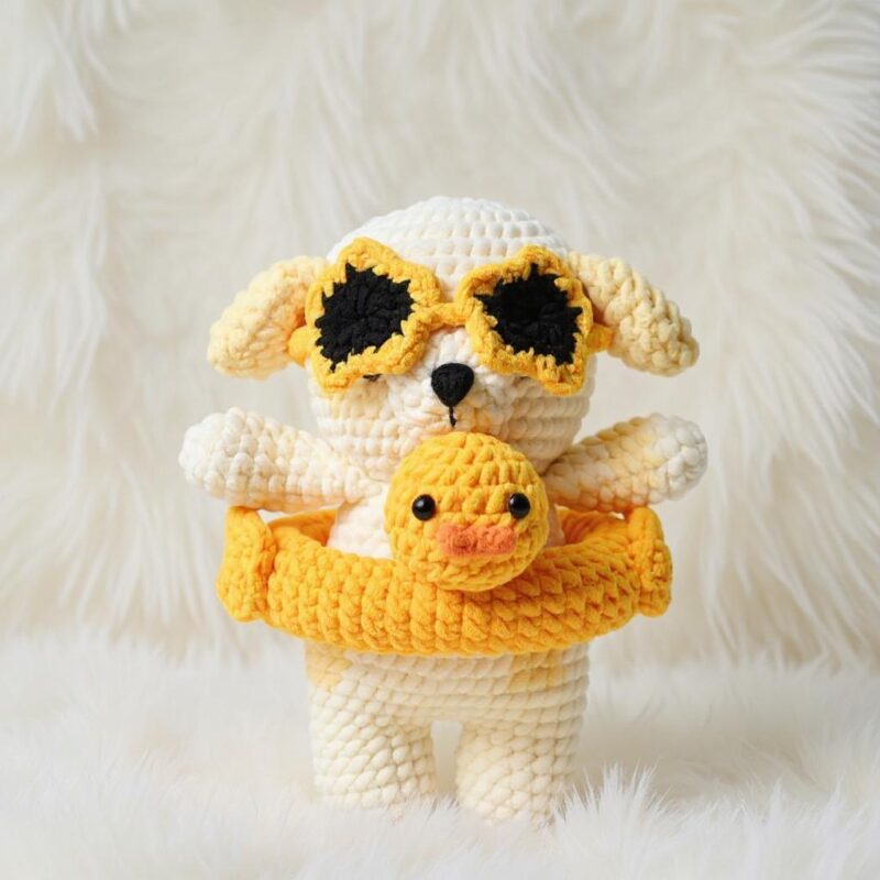 Float Dog Amigurumi Crochet Pattern Bundle - Adorable DIY Stuffed Animal Toy - Instant Download PDF - Image 5