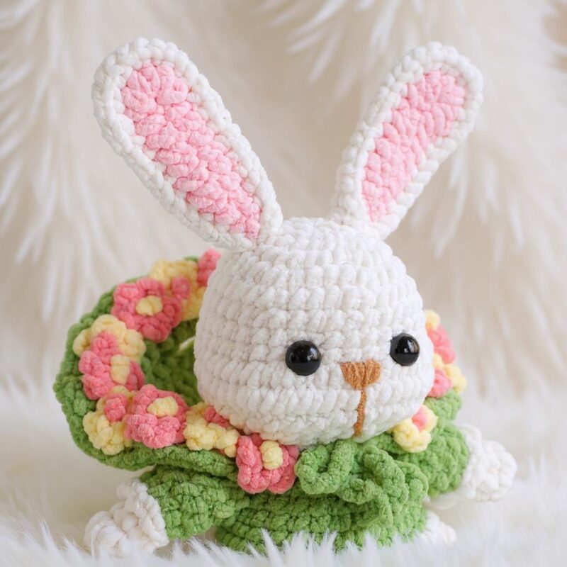Flora the Baby Bunny Amigurumi Crochet Pattern - Adorable DIY Stuffed Animal Toy - Instant Download PDF - Image 4