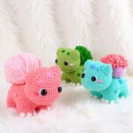 Floral Dinosaurs Amigurumi Crochet Pattern Bundle - Adorable DIY Stuffed Toys - Instant Download PDF