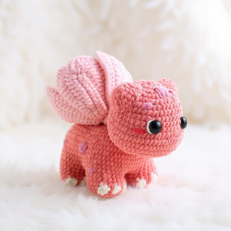 Floral Dinosaurs Amigurumi Crochet Pattern Bundle - Adorable DIY Stuffed Toys - Instant Download PDF - Image 4