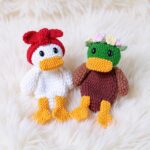 Floral Duck Comforter Amigurumi Crochet Pattern Bundle - Adorable DIY Baby Lovey Toy - Instant Download PDF
