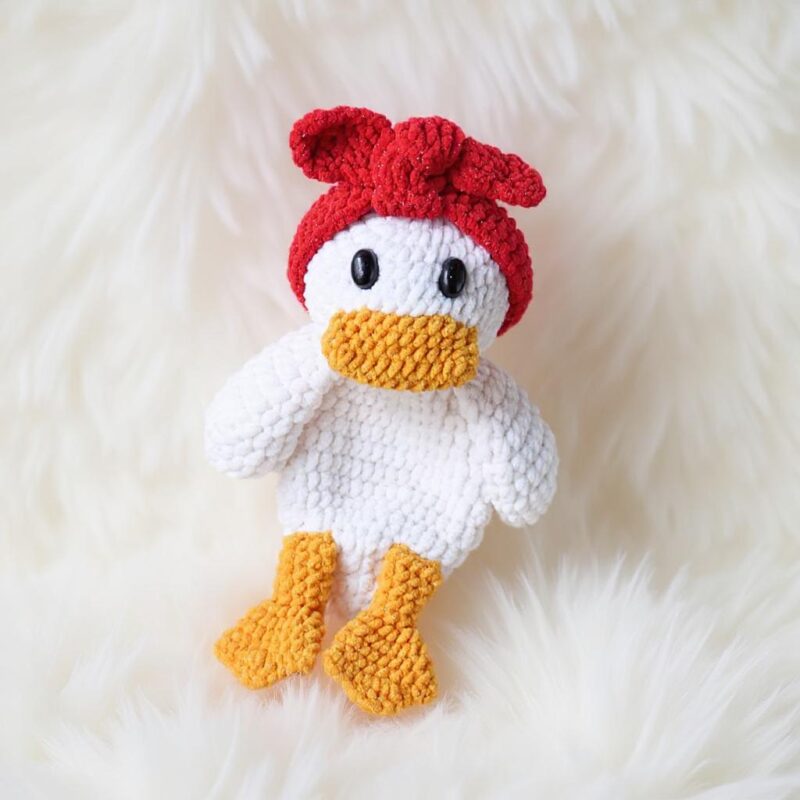 Floral Duck Comforter Amigurumi Crochet Pattern Bundle - Adorable DIY Baby Lovey Toy - Instant Download PDF - Image 4