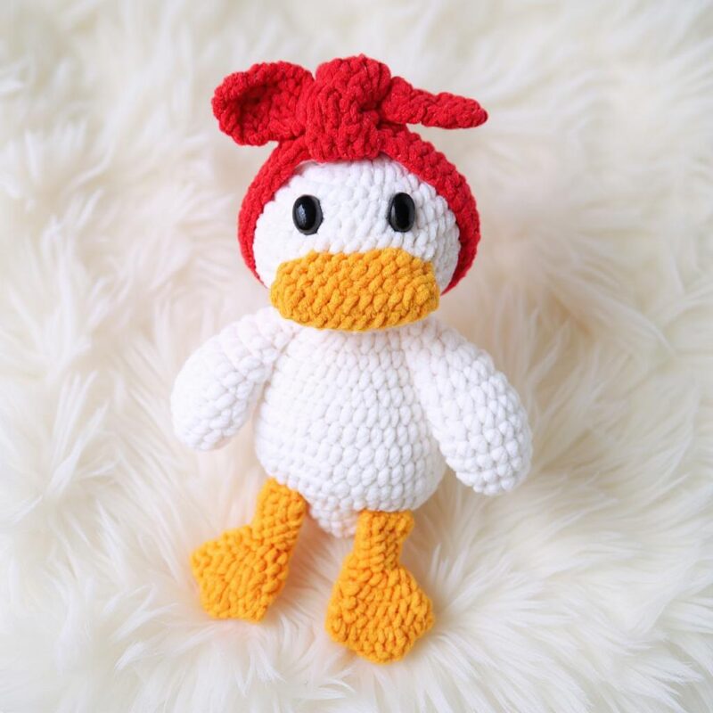 Floral Duck Comforter Amigurumi Crochet Pattern Bundle - Adorable DIY Baby Lovey Toy - Instant Download PDF - Image 5