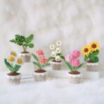 Floral Pot Collection Amigurumi Crochet Pattern - Elegant DIY Plant Decor - Instant Download PDF