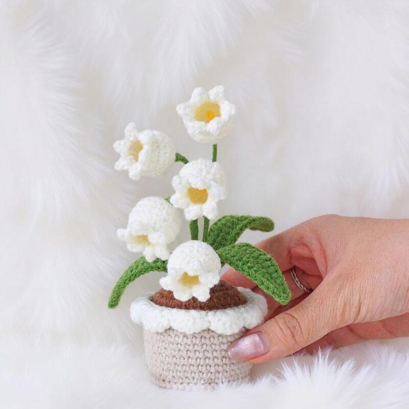 Floral Pot Collection Amigurumi Crochet Pattern - Elegant DIY Plant Decor - Instant Download PDF - Image 5