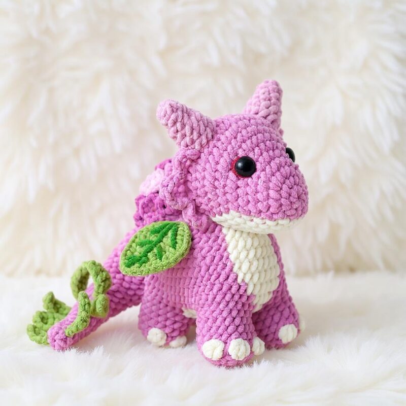 Floral Fruit Dragons Amigurumi Crochet Pattern Bundle - Adorable DIY Stuffed Animal Toys - Instant Download PDF - Image 5