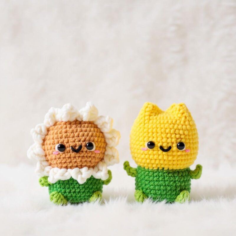 Flower Amigurumi Crochet Pattern - Charming DIY Floral Decor - Instant Download PDF - Image 3