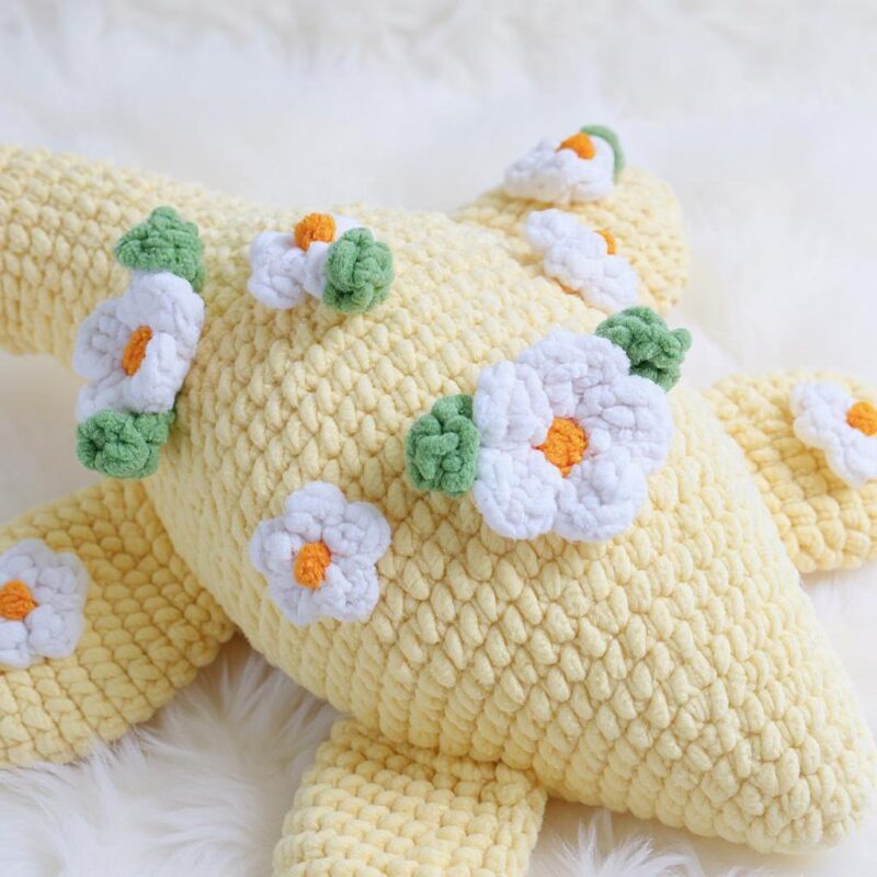 Flower Plesiosaur Amigurumi Crochet Pattern - Adorable DIY Stuffed Animal Toy - Instant Download PDF - Image 4