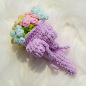 Flower Bouquet Amigurumi Crochet Pattern - Charming DIY Floral Arrangement - Instant Download PDF
