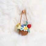 Hanging Flower Basket Amigurumi Crochet Pattern - Charming DIY Car Hanging Decor - Instant Download PDF