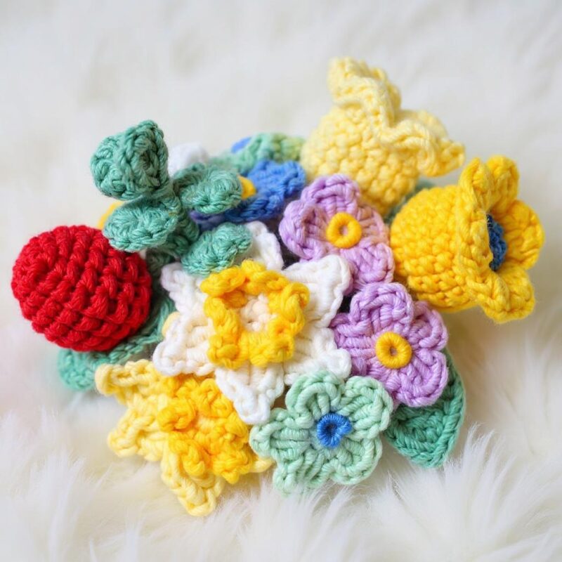Hanging Flower Basket Amigurumi Crochet Pattern - Charming DIY Car Hanging Decor - Instant Download PDF - Image 5