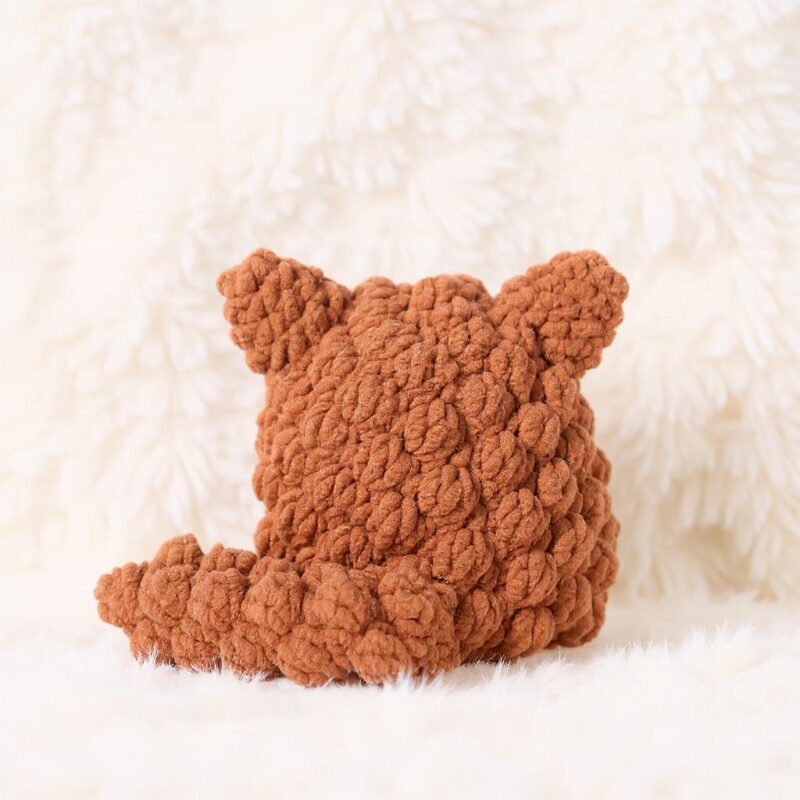 Fluffy Brown Cat Amigurumi Crochet Pattern - Adorable DIY Stuffed Animal Toy - Instant Download PDF - Image 5