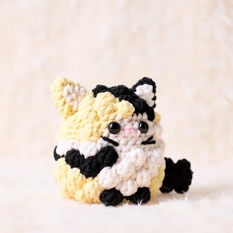Fluff the Calico Cat Amigurumi Crochet Pattern - Adorable - DIY Stuffed Animal Toy - Instant Download PDF - Image 3