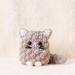 Fluffy Grey Cat Amigurumi Crochet Pattern - Adorable DIY Stuffed Animal Toy - Instant Download PDF