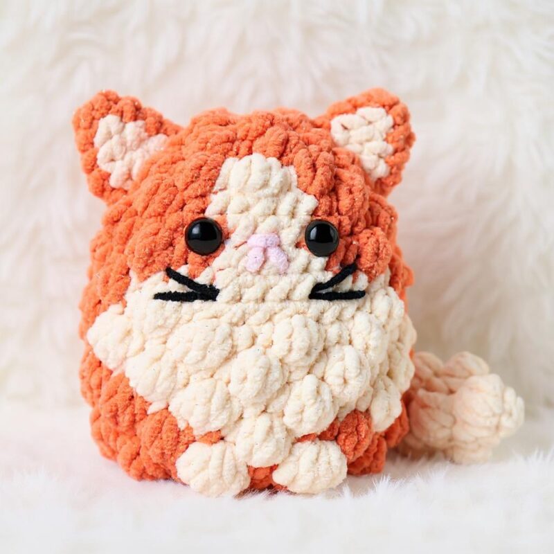Orange Cat Amigurumi Crochet Pattern - Fluffy DIY Stuffed Animal Toy - Instant Download PDF - Image 2