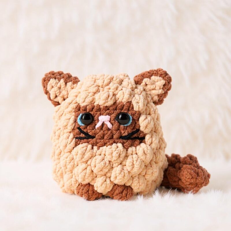 Fluffy Cat Family Amigurumi Crochet Pattern Bundle - Adorable DIY Stuffed Animal Toys - Instant Download PDF - Image 5