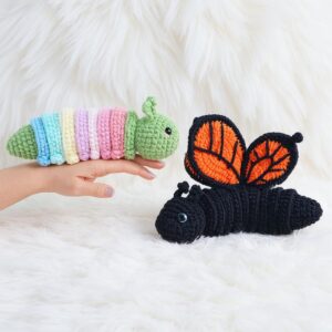 Butterfly Collection Amigurumi Crochet Pattern - Whimsical DIY Stuffed Animal Toys - Instant Download PDF