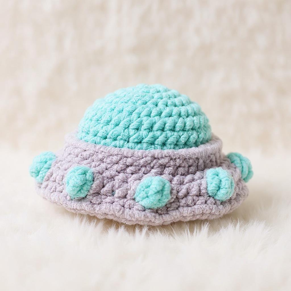 Flying Saucer Amigurumi Crochet Pattern - Whimsical DIY Stuffed Toy - Instant Download PDF 2 Flying Saucer Amigurumi Crochet Pattern - Whimsical DIY Stuffed Toy - Instant Download PDF - Image 2