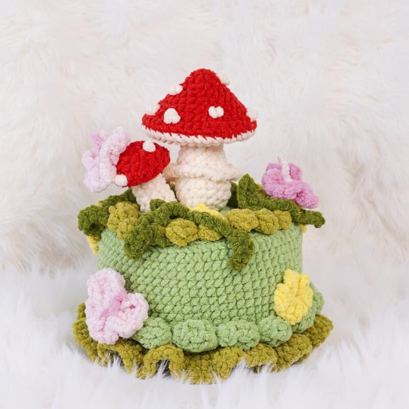 Forest Cake Amigurumi Crochet Pattern - Whimsical DIY Play Food - Instant Download PDF - Image 2