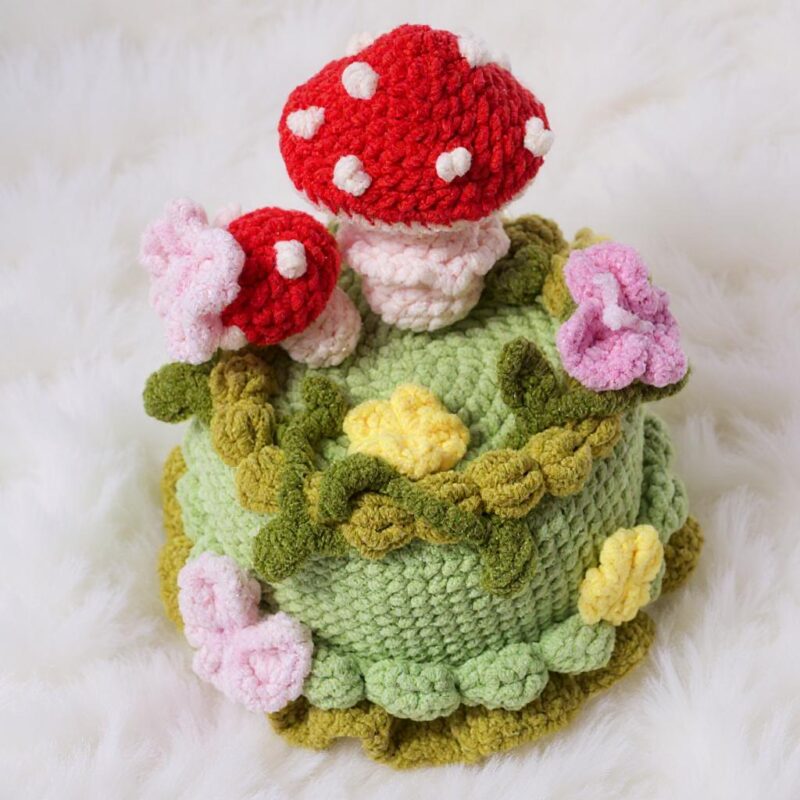 Forest Cake Amigurumi Crochet Pattern - Whimsical DIY Play Food - Instant Download PDF - Image 4
