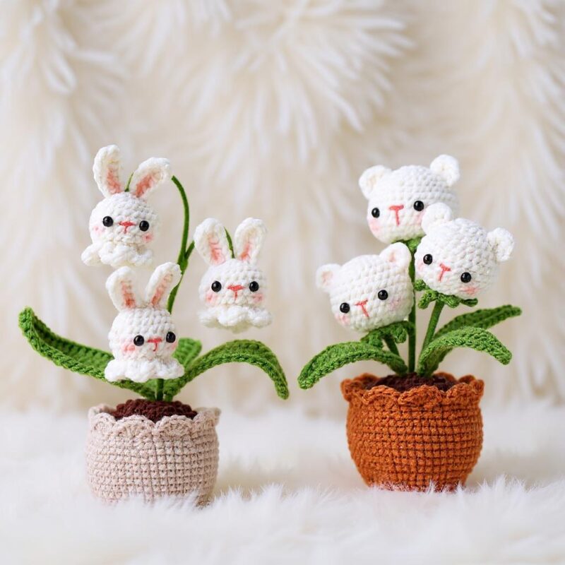 Potted Forest Friends Amigurumi Crochet Patterns Bundle - Adorable DIY Woodland Animals - Instant Download PDF