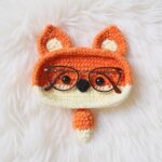 Fox Amigurumi Crochet Pattern - Adorable DIY Eyeglass Stand - Instant Download PDF