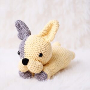 French Bulldog Amigurumi Crochet Pattern - Adorable DIY Stuffed Animal Toy - Instant Download PDF