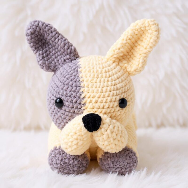 French Bulldog Amigurumi Crochet Pattern - Adorable DIY Stuffed Animal Toy - Instant Download PDF - Image 2