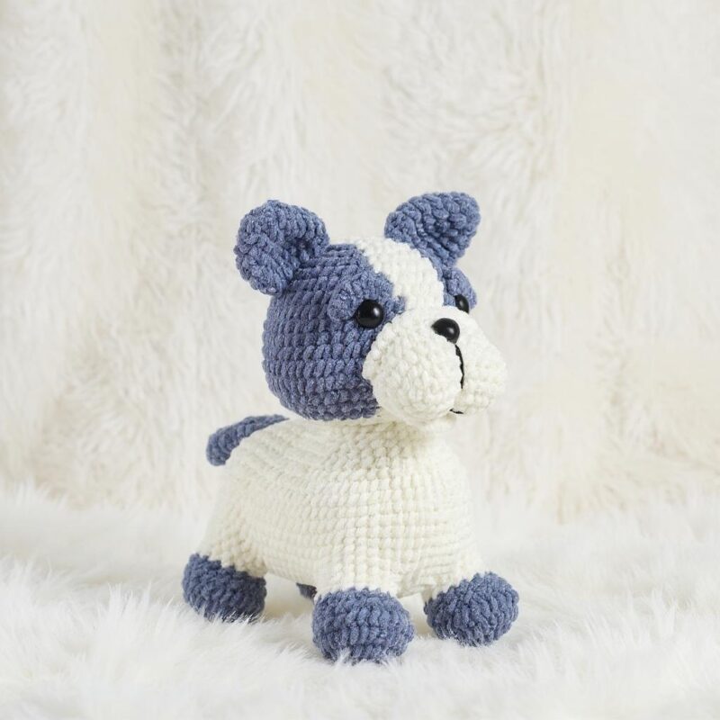 French Bulldog Amigurumi Crochet Pattern - Adorable DIY Stuffed Animal Toy - Instant Download PDF