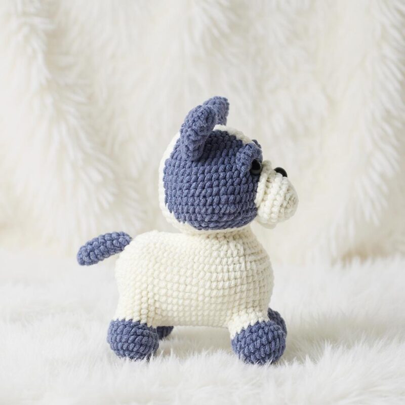 French Bulldog Amigurumi Crochet Pattern - Adorable DIY Stuffed Animal Toy - Instant Download PDF - Image 4